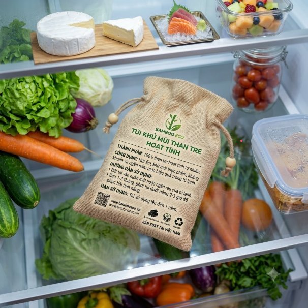 Túi Than Tre Cho Tủ Lạnh BAMBO ECO 500gr - Ảnh 3