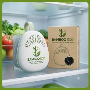 Túi Than Tre Khử Mùi Tủ Lạnh Bamboo Eco – Hút Ẩm, Làm Sạch Không Khí Tự Nhiên