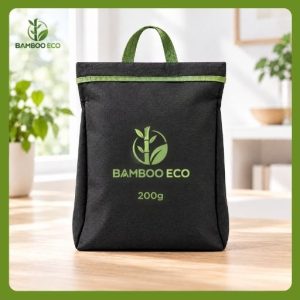 Bamboo eco túi than hoat tính màu đen