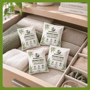 Bamboo Eco Closet Corner - Hộp Than Tre Khử Mùi Cho Tủ Quần Áo 200g
